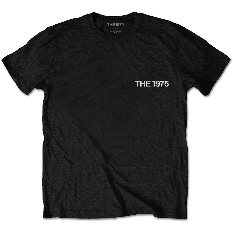 The 1975 | Official Band T-Shirt | A Brief Inquiry (Back Print) Notch Collar Peter Pan Collar Cowl Neck