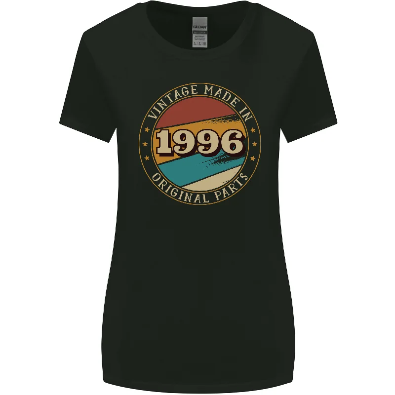 27th Birthday  Vintage Made In 1996 Womens Wider Cut T-Shirt Anti-Pilling Machine Wash Handmade