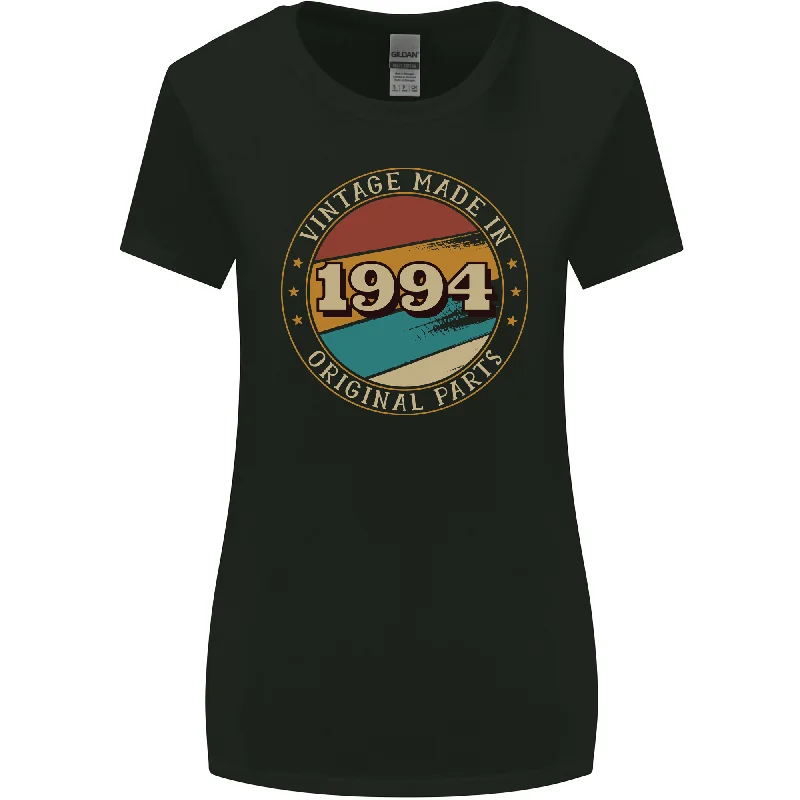 29th Birthday  Vintage Made In 1994 Womens Wider Cut T-Shirt Modern Contemporary Chic