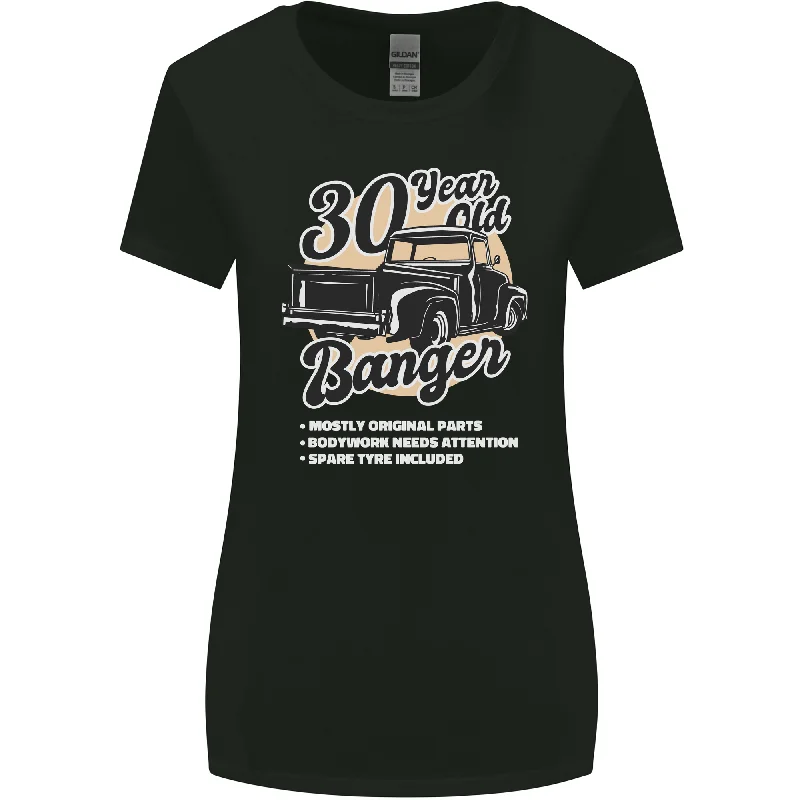 30 Year Old Banger Birthday 30th Year Old Womens Wider Cut T-Shirt Embroidered Appliqued Beaded