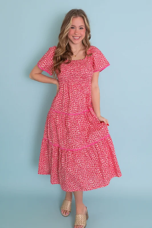 RESTOCK: A Little Bit Of Love Midi Dress Trendy Ruffle Hem Midi Dress