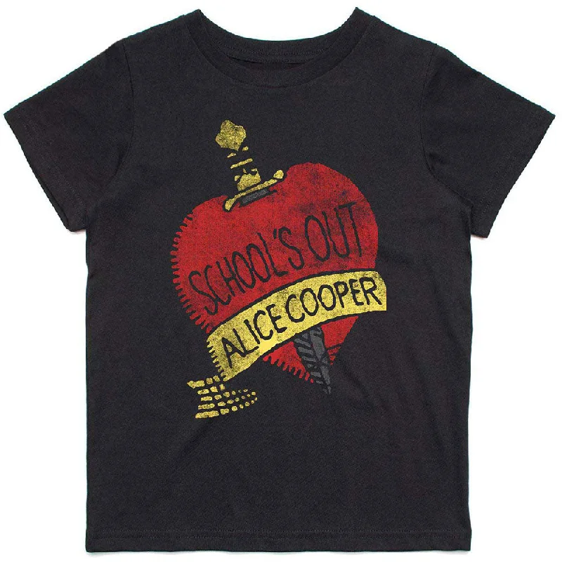 Alice Cooper Kids T-Shirt: Schools Out Ribbed Striped Patterned