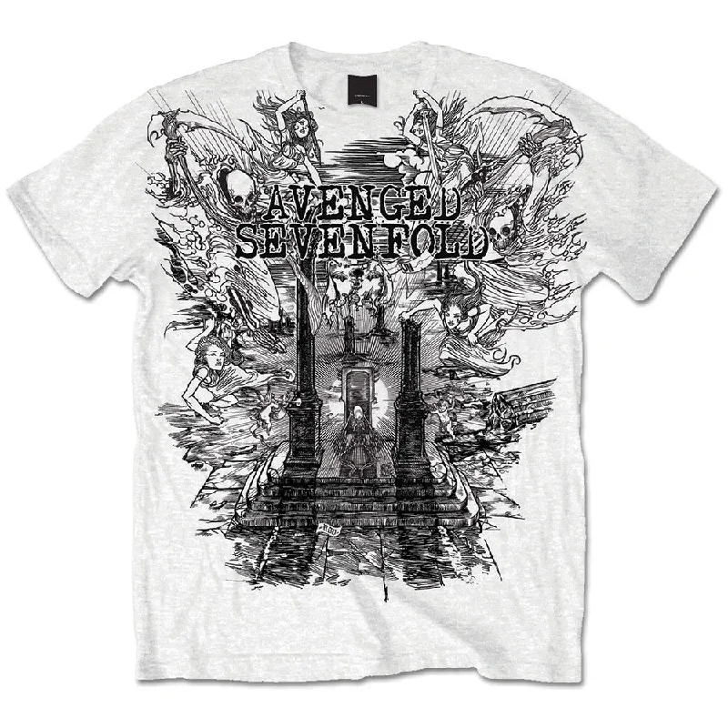 Avenged Sevenfold | Official Band T-Shirt | Land of Cain Chenille Brocade Lace