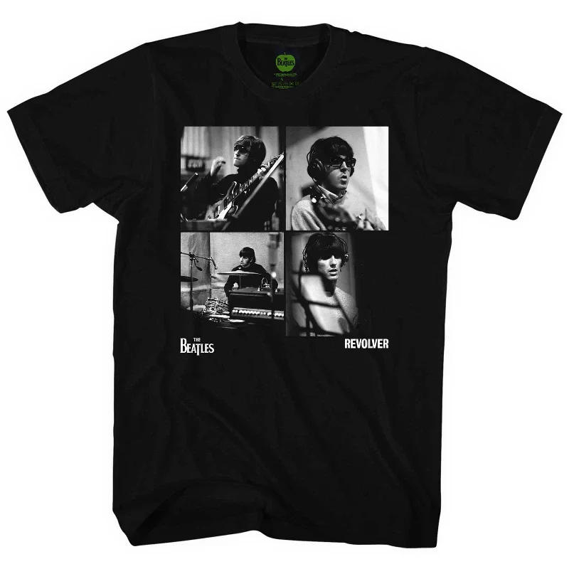 The Beatles | Official Band T-Shirt | Revolver Studio Shots Elasticated Padded Insulated