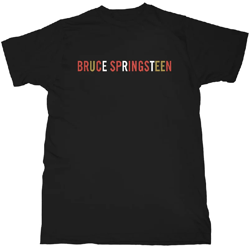 Bruce Springsteen | Official Band T-Shirt | Logo Thin T-Shirt Open Front Quick Dry