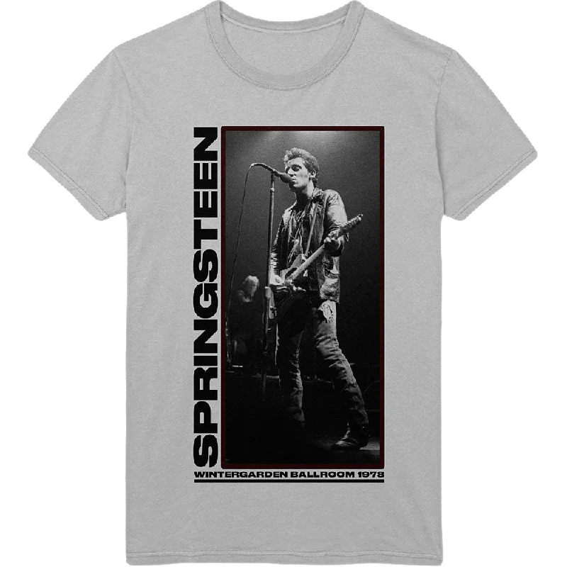 Bruce Springsteen | Official Band T-Shirt | Wintergarden Photo Wool Fabric Cashmere Fabric Tweed Fabric