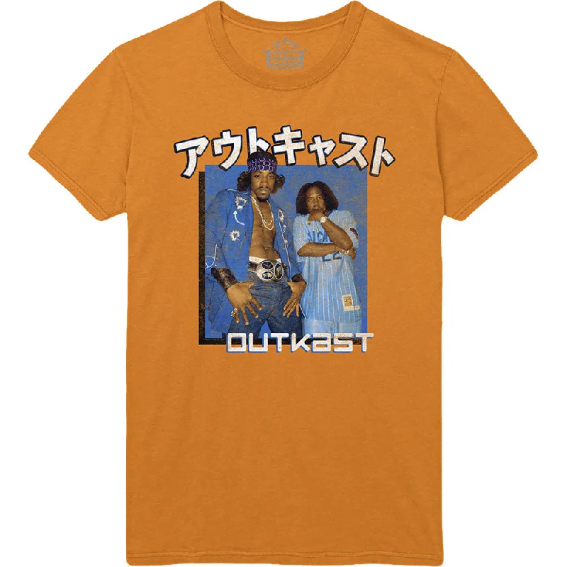 Outkast | Official Band T-Shirt | Blue Box Zippered Front Buttoned Front Snap Front