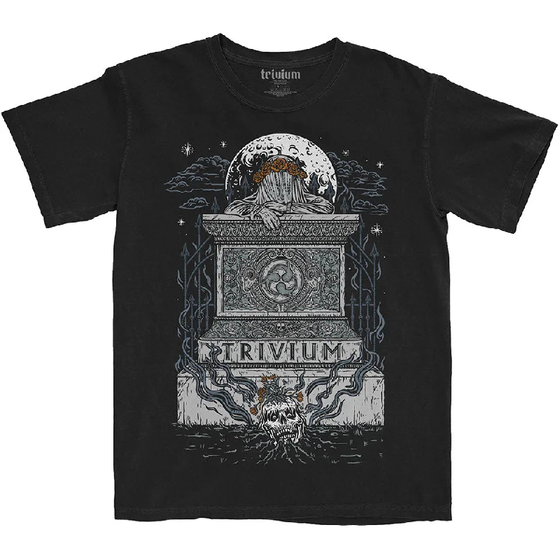 Trivium | Official Band T-Shirt | Tomb Rise Cashmere Blend Cotton Blend Poly Blend