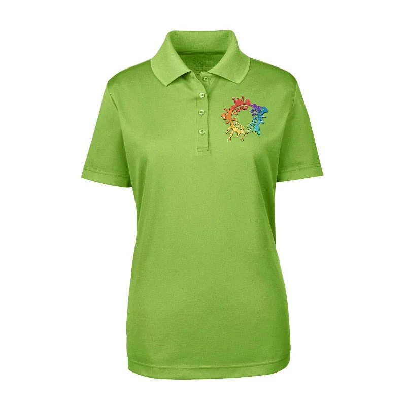 Core365 Ladies' Origin Performance 100% Polyester Piqué Polo T-Shirt Embroidery Layered Multi-layer Single Layer