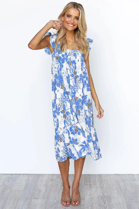 Daisy Midi Dress Fashionable Casual Midi Dress