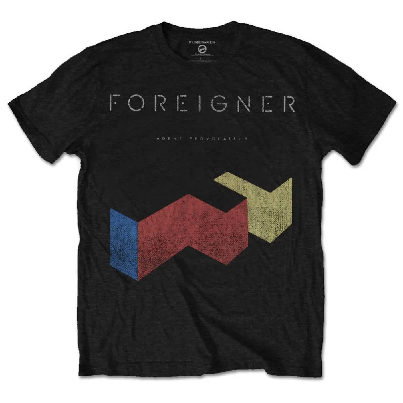 Foreigner | Official Band T-Shirt | Vintage Agent Provocateur Elasticated Padded Insulated