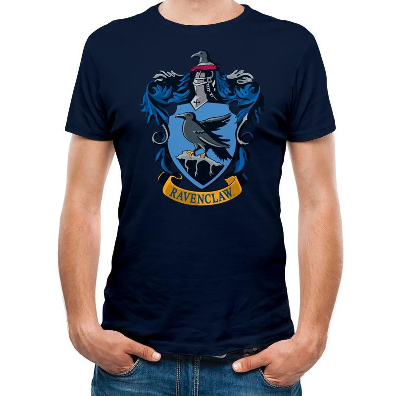 Harry Potter Ravenclaw Crest Unisex T-Shirt Adult Houndstooth Herringbone Solid