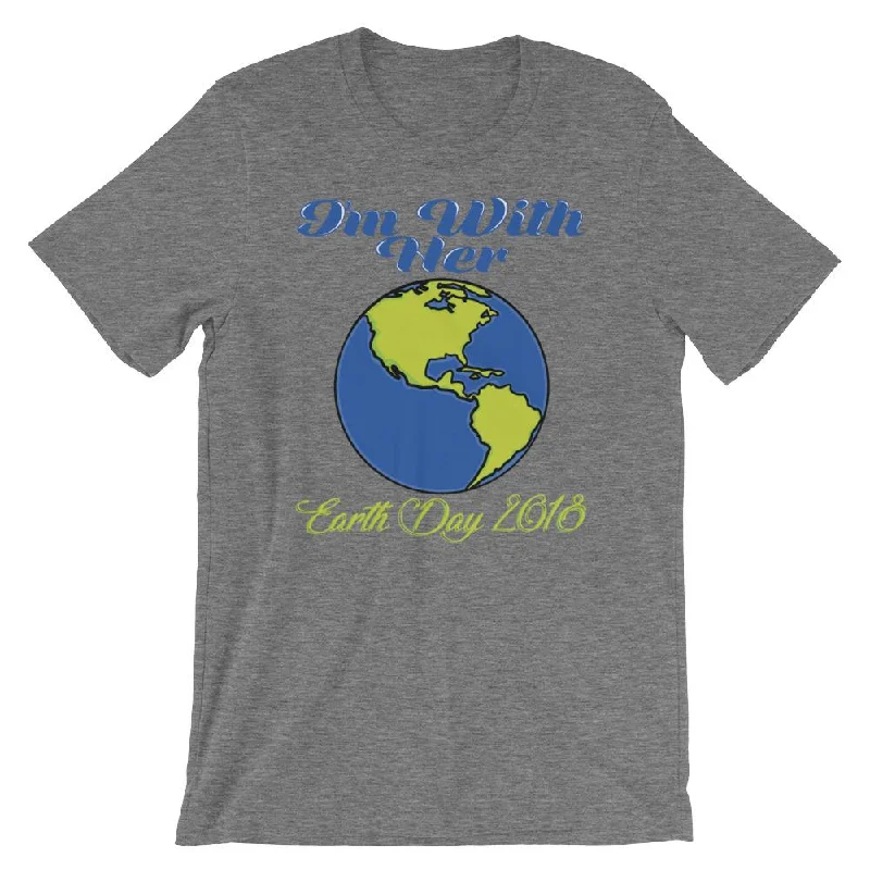 I'm With Her - Earth Day 2018 T-Shirt Print Jacquard Patchwork