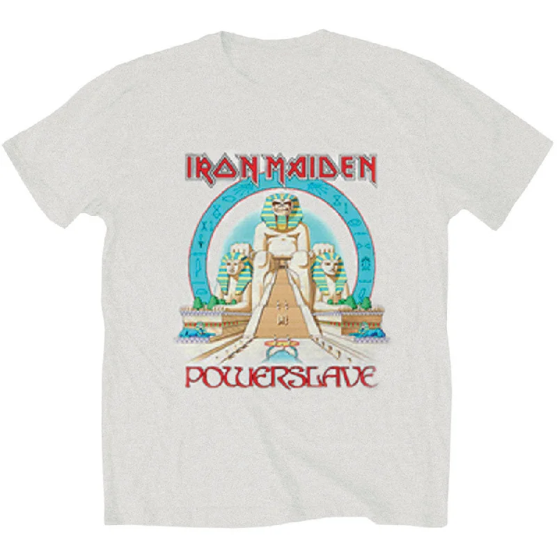 Iron Maiden | Official Band T-Shirt | Powerslave Egypt Basic T-Shirt Crew Neck Short Sleeve