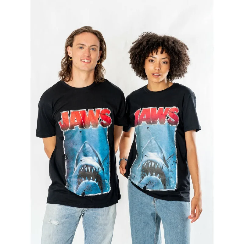 Jaws Shark Below T-Shirt Adult Cotton Fabric Linen Fabric Terry Fabric