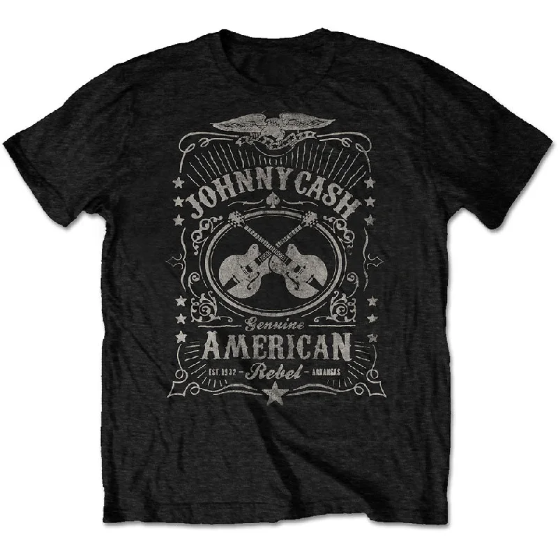 Johnny Cash | Official Band T-Shirt | American Rebel Embroidered Appliqued Beaded