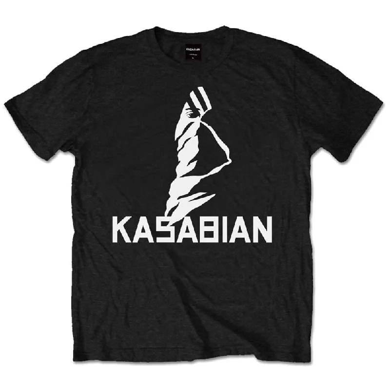 Kasabian | Official Band T-Shirt | Ultra Face Hooded Caped Shawl Collar