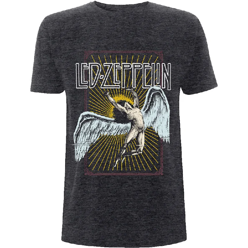 Led Zeppelin | Official Band T-Shirt | Icarus Knit Fabric Woven Fabric Fleece Fabric