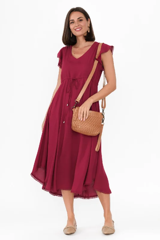 Libby Berry Midi Dress Fashionable One-Shoulder Midi Dress