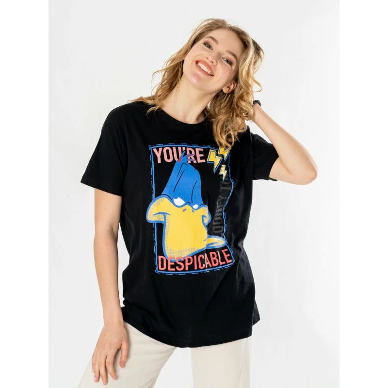 Looney Tunes Mens Daffy Unisex T-Shirt Adult Boxy Fit Fitted Loose