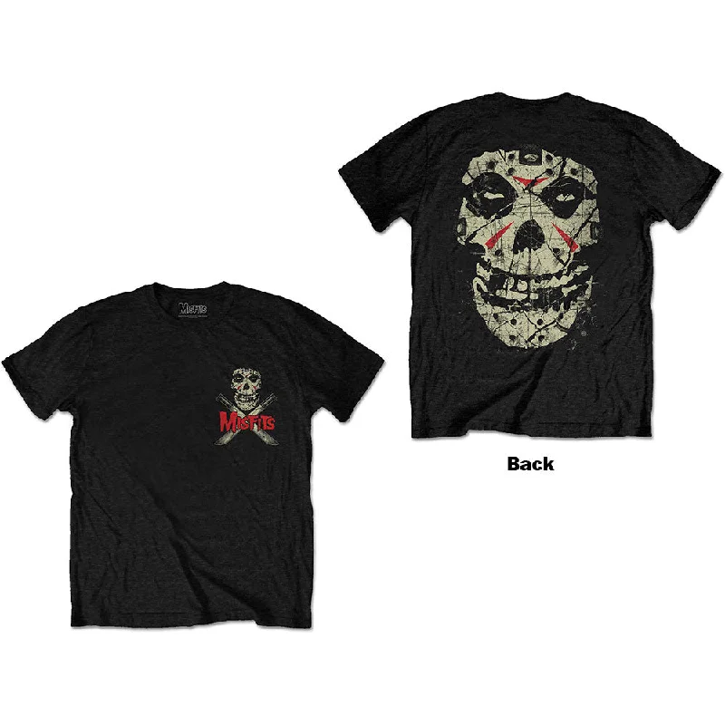 Misfits | Official Band T-Shirt | Machete (Back Print) Silk Blend Satin Velvet