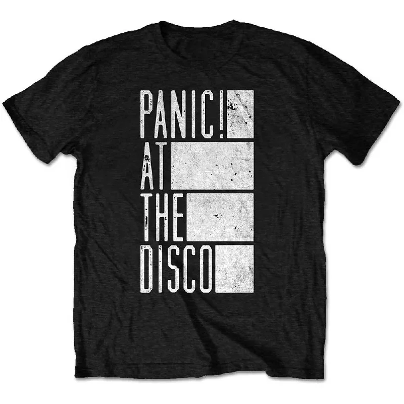 Panic! At The Disco | Official Band T-Shirt | Bars Zippered Front Buttoned Front Snap Front