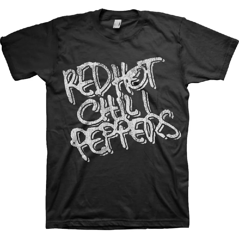 Red Hot Chili Peppers | Official Band T-Shirt | & White Logo Mesh Blend Leather Blend Suede Blend