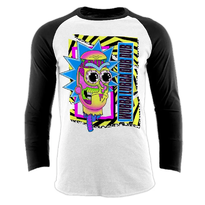 Rick And Morty Pop Culture Unisex Long Sleeve T-Shirt Adult Front Pockets Side Pockets Patch Pockets