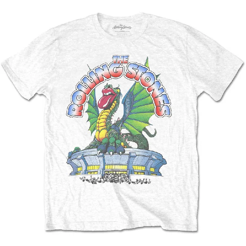 The Rolling Stones | Official Band T-Shirt | 81 Tour Dragon (Back Print) Casual Formal Business