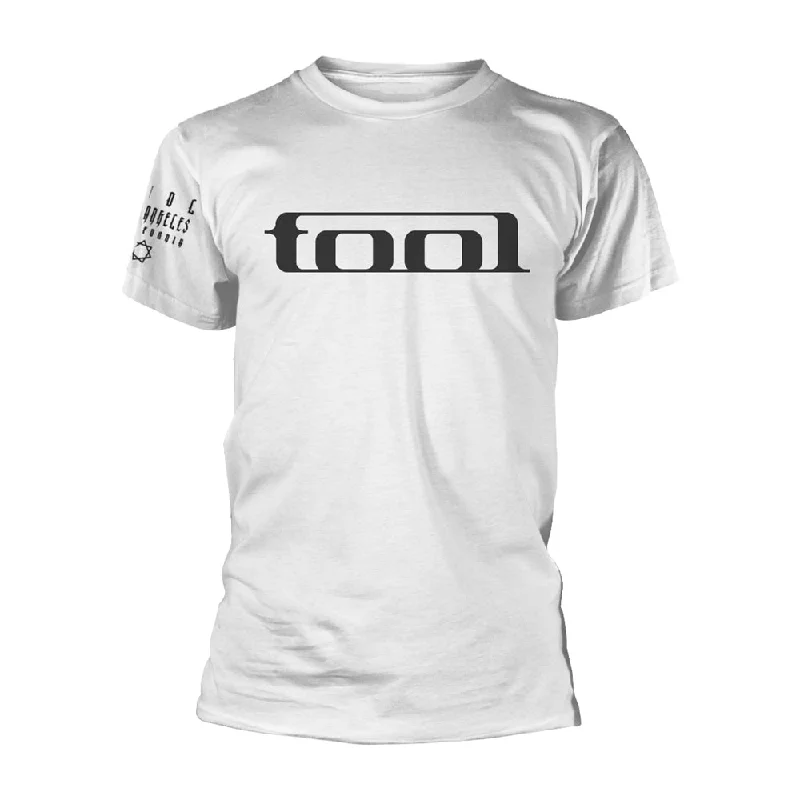 Tool Unisex T-shirt: Wrench (White - back print) Striped Floral Plaid