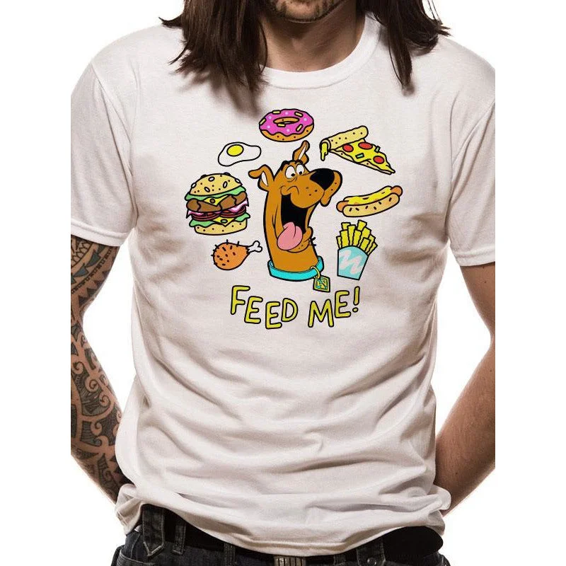 Scooby Doo Feed Me Unisex T-Shirt Adult Lace Blend Ribbed Blend Corduroy Blend