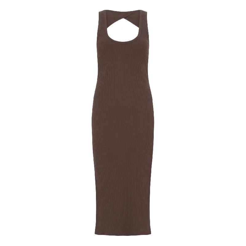 Spell Staples Rib Singlet Midi Dress Elegant Velvet Midi Dress