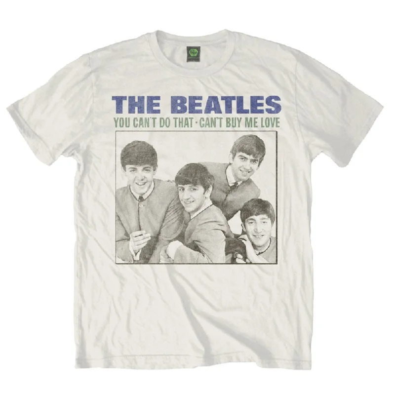 The Beatles | Official Band T-Shirt | You can't do that Print Jacquard Patchwork