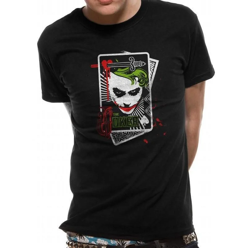 The Dark Knight Joker Card Unisex T-shirt Batman DC Adult Fashionable Trendy Casual