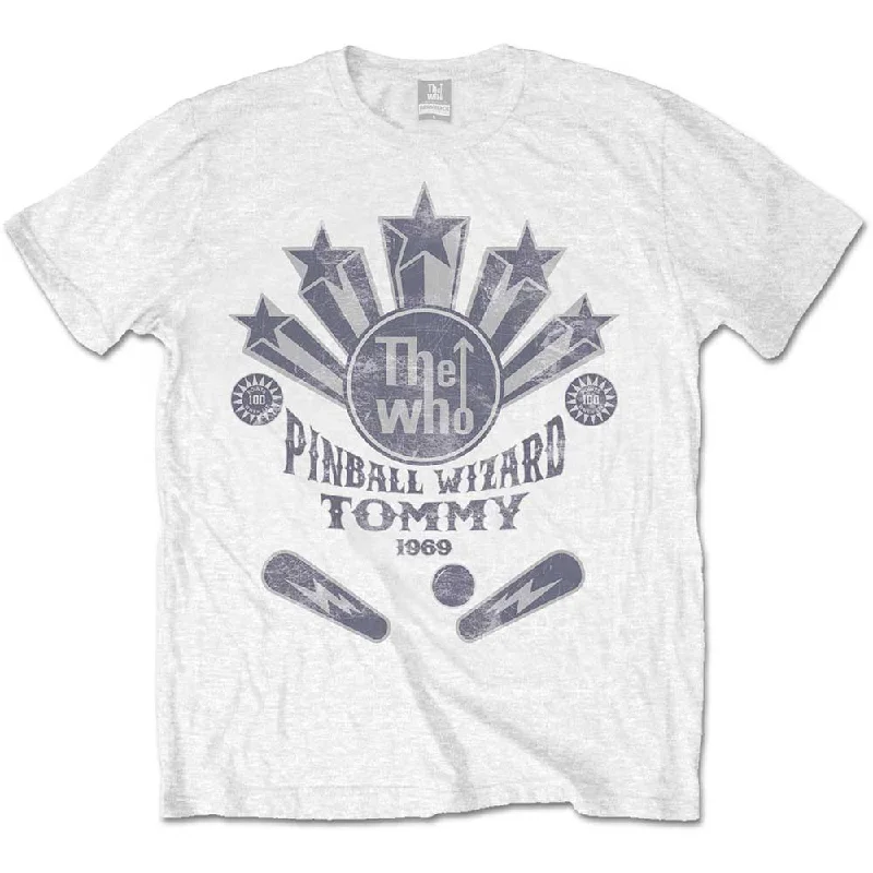 The Who | Official Band T-Shirt | Pinball Wizard Flippers Ribbed T-Shirt High Neck Heavyweight