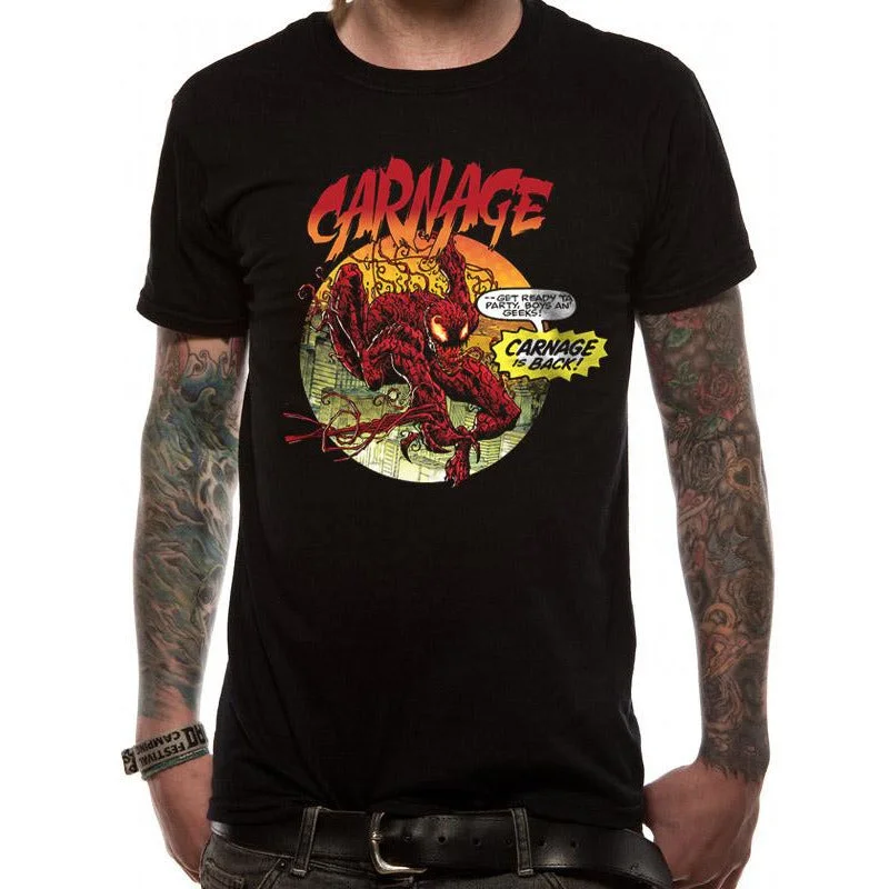 Venom Carnage Is Back Unisex T-Shirt Adult Rayon Fabric Velvet Fabric Corduroy Fabric