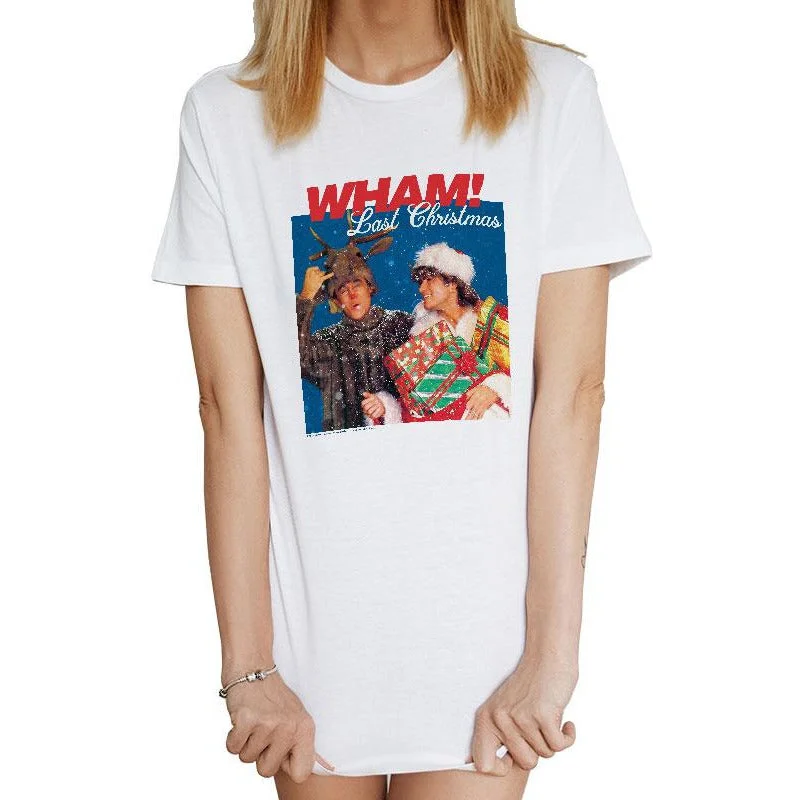 WHAM Christmas Cover Unisex T-Shirt Adult Lace Blend Ribbed Blend Corduroy Blend