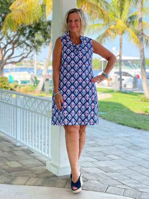 PINEAPPLE VACA RUFFLE DRESS