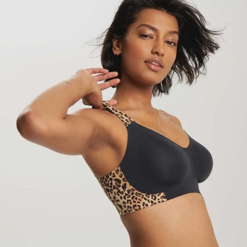 Evelyn & Bobbie Beyond Bra in Leopard Adjustable Bra Straps