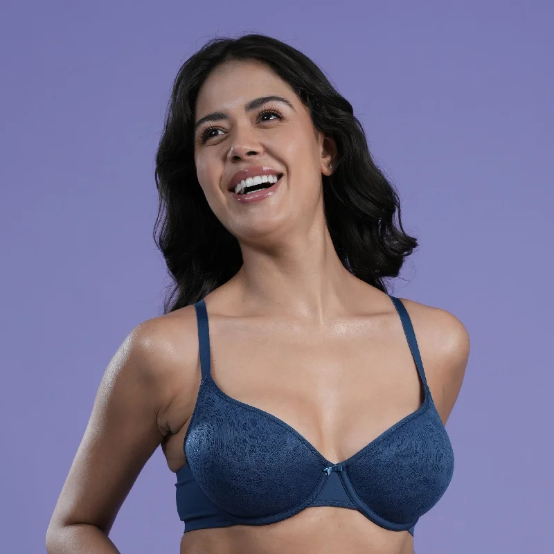 Padded Wired Full Coverage Spacer Cup Bra- Ultra Light Cups-CB-138 Sporty Wireless Bra