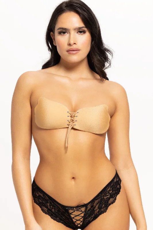 Tie Up Adhesive Bra Seamless Fit Bra