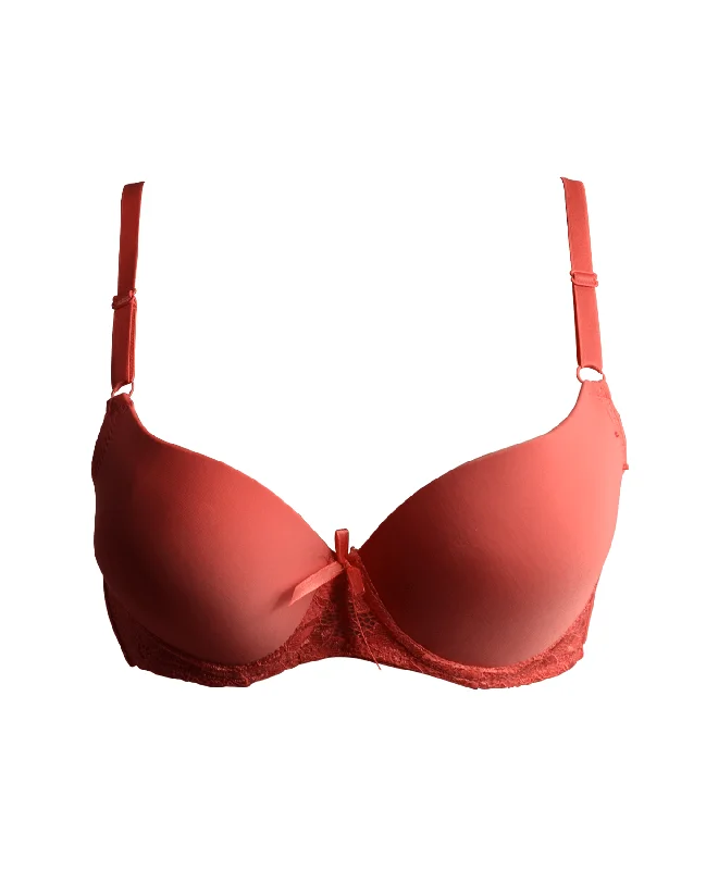 Mamia Simple Lace Bra Smooth Fit Bra