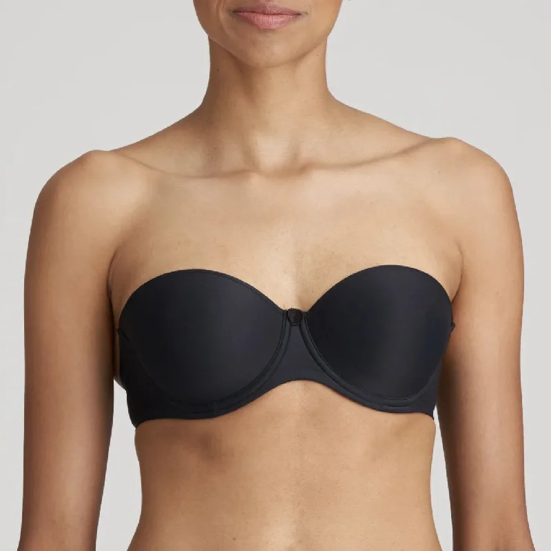 Marie Jo Tom Strapless Bra in Charcoal 0120828 Strapless Support Bra