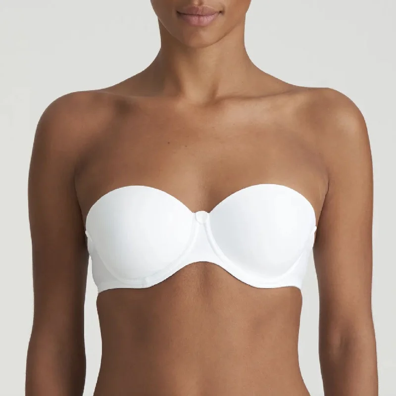 Marie Jo Tom Strapless Bra in White 0120828 Soft Strapless Bra