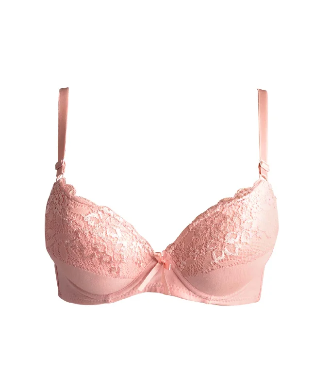 Sofra Chantilly Lace Bra Stretchy Full Coverage