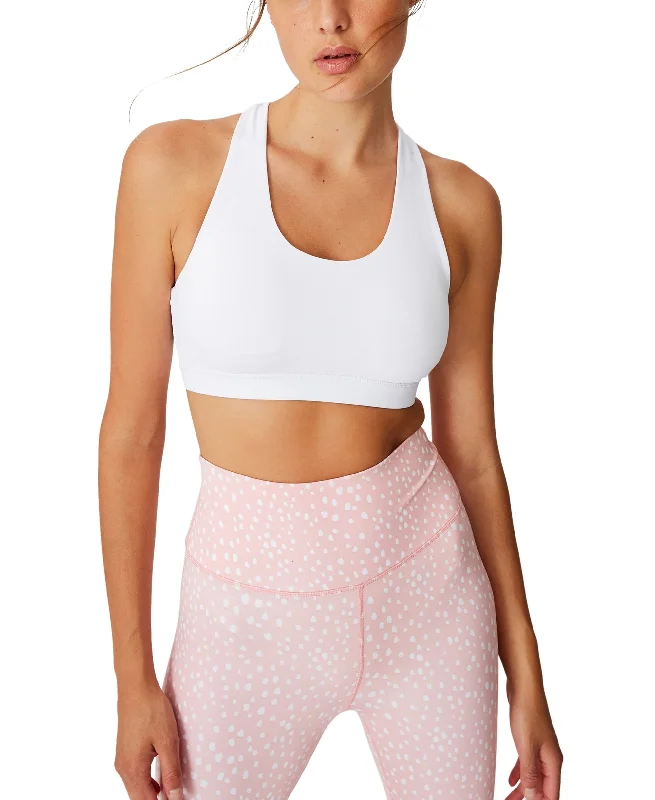 Workout Cut Out Crop Bra Supportive Sports Bra