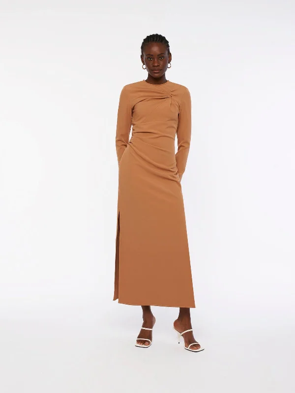 ESCAPADE maxi dress - caramel Elegant Boho Maxi Dress