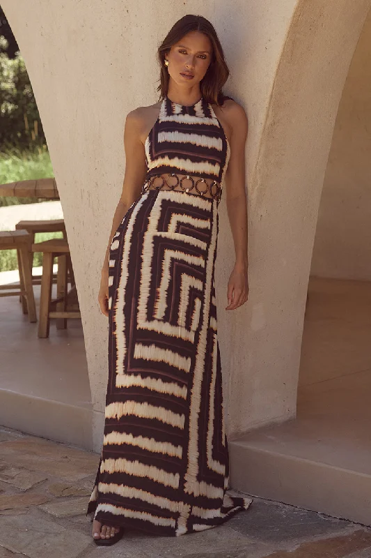 NORIA MAXI DRESS - NORIA PRINT Classic A-Line Maxi Dress