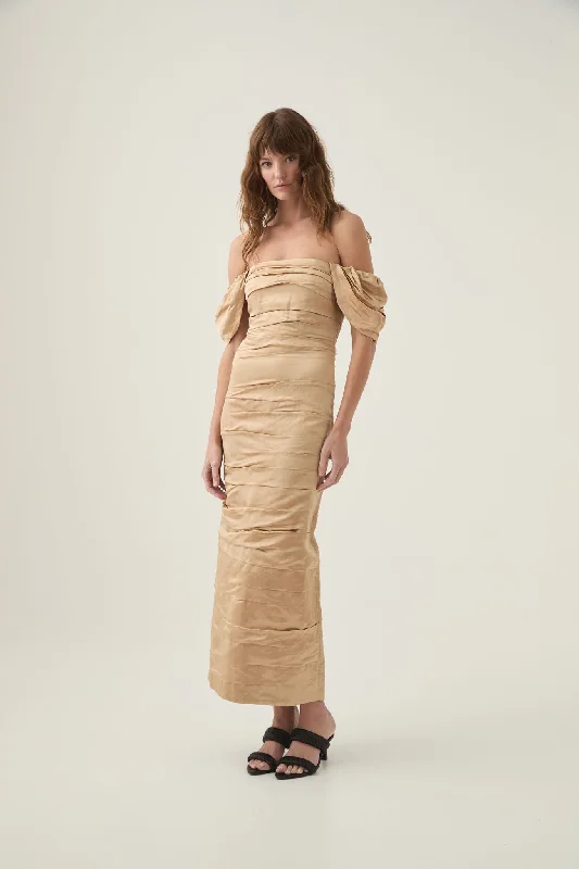 Zara Gathered Maxi Dress Cozy Wrap Maxi Dress