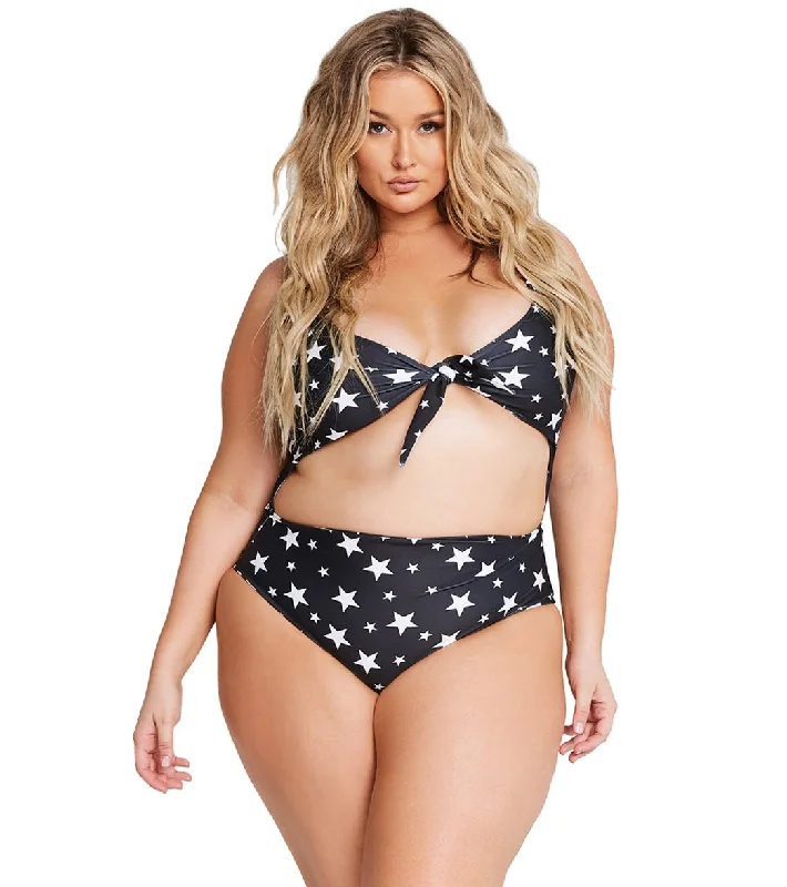 Alpine Butterfly Plus Size Star Riviera One Piece Swimsuit Vintage Swimwear Look